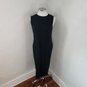 Universal Thread Black Sleeveless Crew Neck Maxi Dress Size S